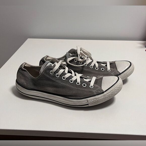 Converse Gray Low Top Men 10 - Picture 1 of 8
